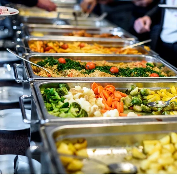 Warmbuffet v/d chef vlees