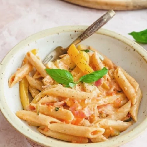 Pasta asperges wok