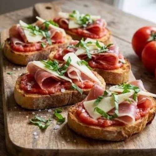 Bruchetta serrano . f