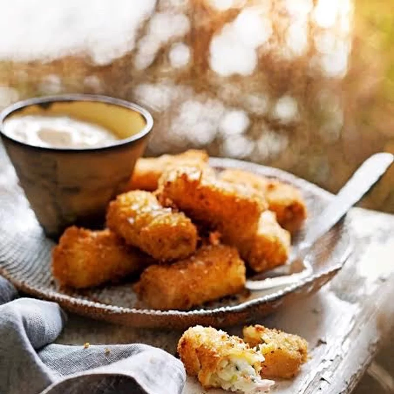 Mini kaaskroketjes . f